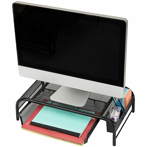 Mind Reader Monitor Stand and Organizer (MESHMONSTA)