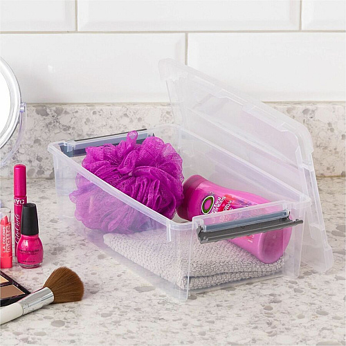 IRIS 6.2 QT Stack-and-Pull Storage Tote (300008)