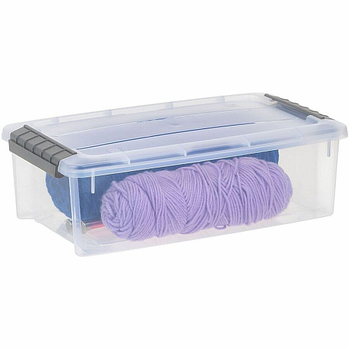 IRIS 6.2 QT Stack-and-Pull Storage Tote (300008)