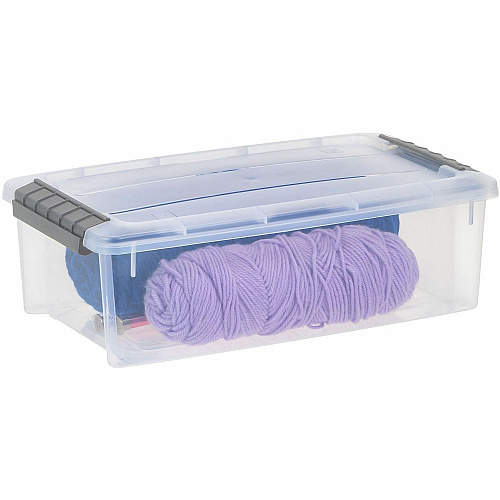 IRIS 6.2 QT Stack-and-Pull Storage Tote (300008)
