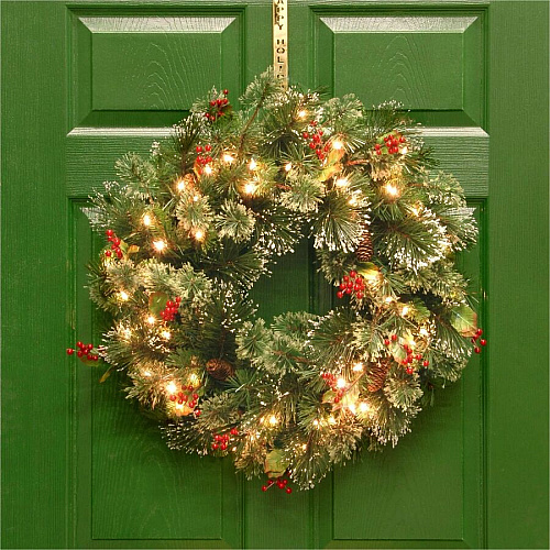 National Tree Company National Tree Wintry Pine Decorative Wreath - Green Christmas Theme - 1 Each (729083206436)