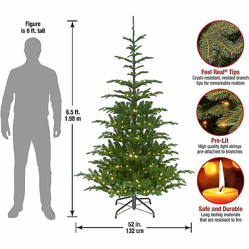National Tree Company National Tree Christmas Tree - Green Christmas Theme - Vertical - 1 Each (729083277672)