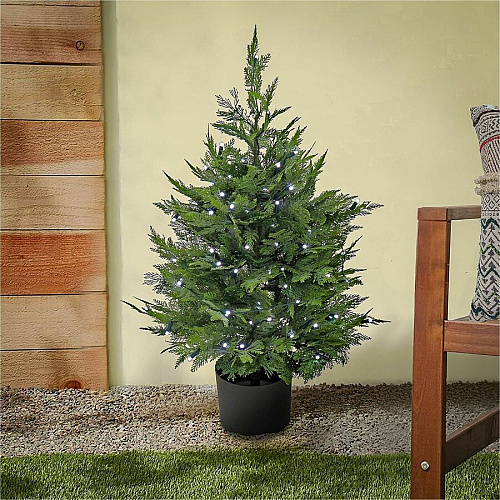National Tree Company National Tree Cypress Topiary Tree Cypress - Topiary - Pot1 Each (729083527333)