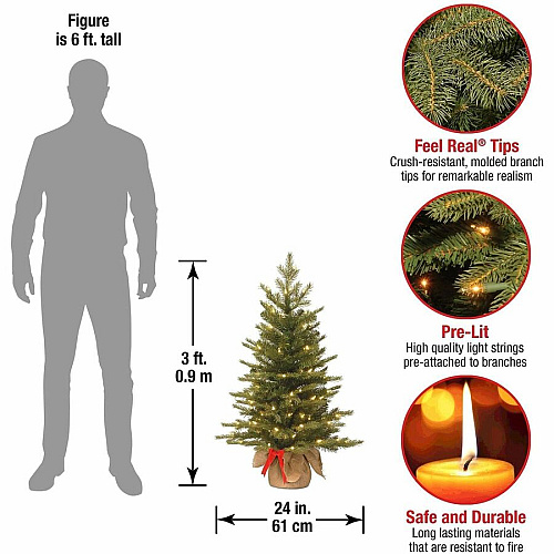 National Tree Company National Tree Nordic Spruce Christmas Tree - Green Christmas Theme - Vertical - 1 Each (729083251597)