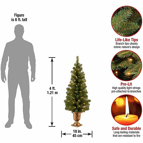 National Tree Company National Tree Christmas Tree - Green Christmas Theme - Vertical - 1 Each (729083344602)