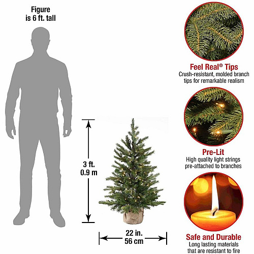 National Tree Company National Tree Nordic Spruce Christmas Tree - Green Christmas Theme - Vertical - 1 Each (729083349041)