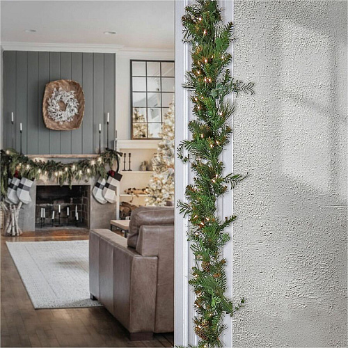 National Tree Company National Tree Decorative Garland - Green Christmas Theme - 1 Each (729083448171)