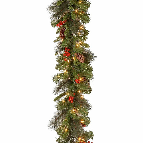 National Tree Company National Tree Crestwood Spruce Decorative Garland - Green Christmas Theme - 1 Each (729083173752)