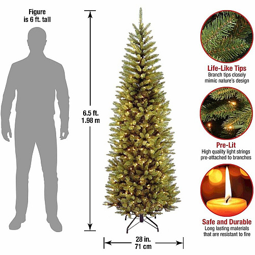 National Tree Company National Tree Kingswood Fir Christmas Tree - Green Christmas Theme - Vertical - 1 Each (729083175688)