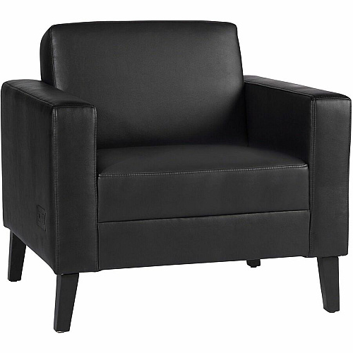 Lorell Clarke Series Club Chair with Antimicrobial Upholstery and Power (86952)