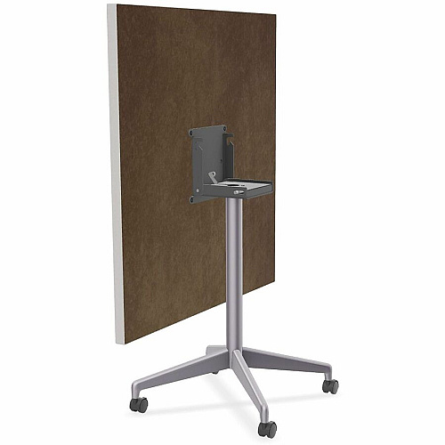 SpecialT Special-T ZIA Series Hospitality Tables Collection Square Top - Powder Coated X-shaped Base - Mid-Century Modern Style x 42" Table Top Width x 42" Table Top Depth - 29" Height - Hospitality, Office - Assembly Required - Gray - High  (ZIAH40MSGR6)