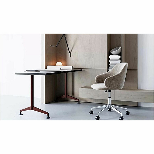 SpecialT Special-T ZIA Series Training Tables Collection Rectangle Top - Powder Coated T-shaped Base x 24" Table Top Width x 60" Table Top Depth - 42" Height - Training - Assembly Required - Gray Driftwood - High Pressure Laminate (HPL) - Ca (ZT75BHMSGD8)