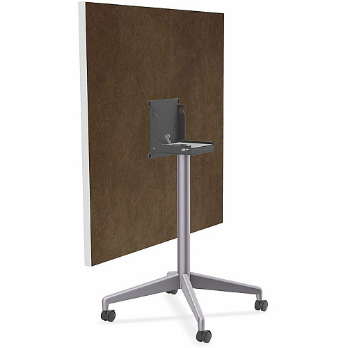 SpecialT Special-T ZIA Series Hospitality Tables Collection Square Top - Powder Coated X-shaped Base - Mid-Century Modern Style x 42" Table Top Width x 42" Table Top Depth - 29" Height - Hospitality, Office - Assembly Required - White - High (ZIAH40MSWH6)