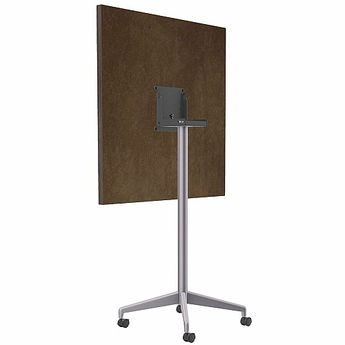 SpecialT Special-T ZIA Series Hospitality Tables Collection Square Top - Powder Coated X-shaped Base - Mid-Century Modern Style x 36" Table Top Width x 36" Table Top Depth - 42" Height - Hospitality, Office - Assembly Required - Gray Driftwo (ZIAH49MSGD6)