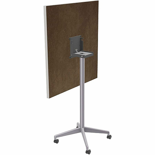 SpecialT Special-T ZIA Series Hospitality Tables Collection Square Top - Powder Coated X-shaped Base - Mid-Century Modern Style x 36" Table Top Width x 36" Table Top Depth - 42" Height - Hospitality, Office - Assembly Required - Gray - High  (ZIAH49MSGR6)
