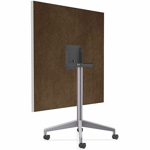 SpecialT Special-T ZIA Series Hospitality Tables Collection Square Top - Powder Coated X-shaped Base - Mid-Century Modern Style x 36" Table Top Width x 36" Table Top Depth - 29" Height - Hospitality, Office - Assembly Required - Gray - High  (ZIAH37MSGR6)