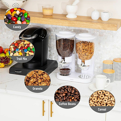 Mind Reader Double Cereal Dispenser (CEREALD2WHT)