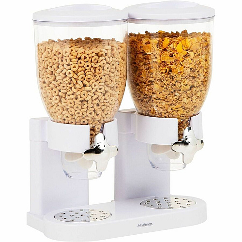 Mind Reader Double Cereal Dispenser (CEREALD2WHT)