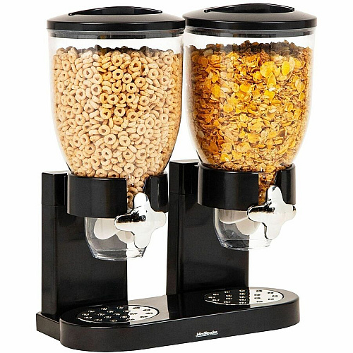 Mind Reader Double Cereal Dispenser (CEREALD2BLK)