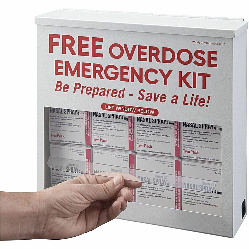 Victor Overdose Distribution Cabinet Wall Mountable, Durable - White - Steel - 1 Each (PB2972)