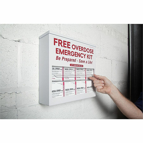 Victor Overdose Distribution Cabinet Wall Mountable, Durable - White - Steel - 1 Each (PB2972)