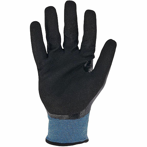 Ergodyne ProFlex 7251 Fully Coated Nitrile Cut-Resistant Gloves Abrasion, Cut, Oil Protection - Nitrile Coating - 7 Size Number - Small Size - Nylon, Spandex - Black - Touchscreen Capable - Non-slip Grip, Water Resistant, Cut Resistant, Abrasion R (10442)