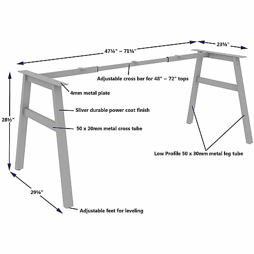 Lorell Table Base (16290)