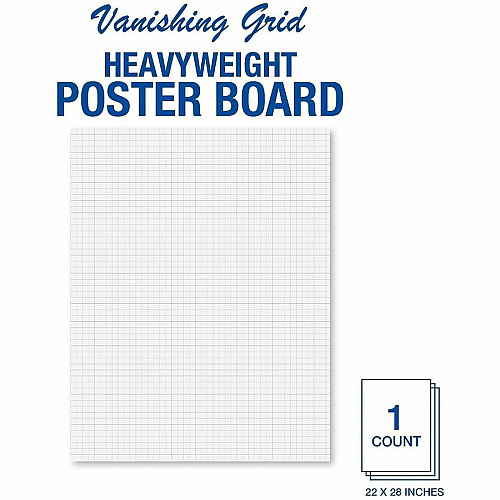 FranklinCovey Geographics Royal Brites Gridboard Poster Board (72709F)