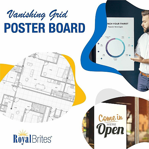 FranklinCovey Geographics Royal Brites Gridboard Poster Board (72709F)