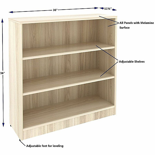 Lorell Sturdy 3-Shelf Bookcase (66340)