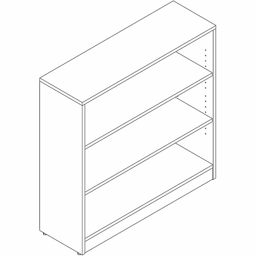 Lorell Sturdy 3-Shelf Bookcase (66340)