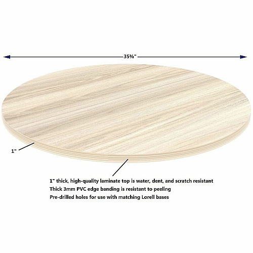 Lorell Essentials Hospitality/Conference Round Table Top (66363)
