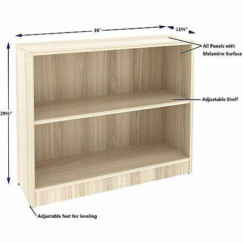 Lorell Sturdy 2-Shelf Bookcase (66339)