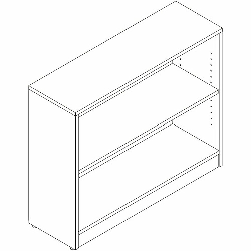 Lorell Sturdy 2-Shelf Bookcase (66339)