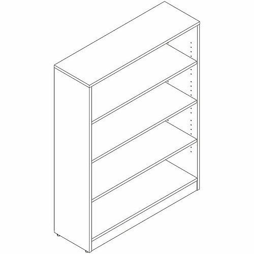 Lorell Sturdy 4-Shelf Bookcase (66341)