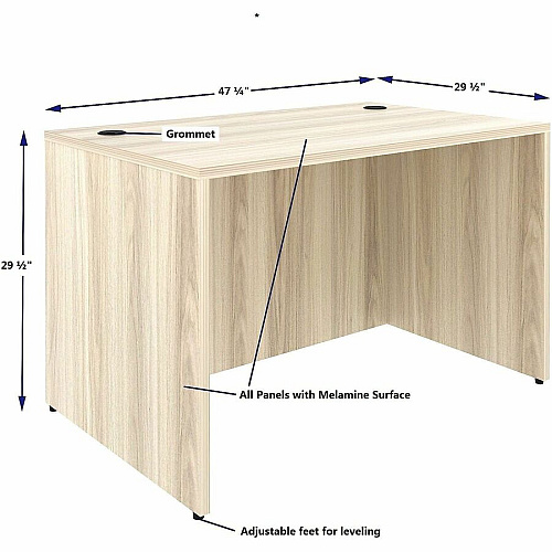 Lorell Essentials Retangular Desk Shell (66305)