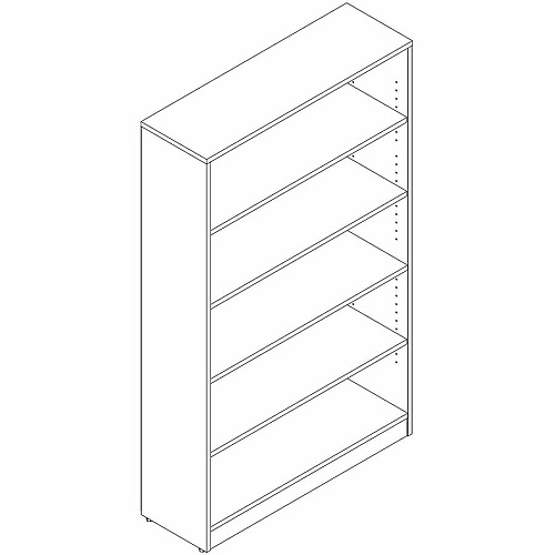 Lorell Essentials Espresso Laminate Bookcase (18250)