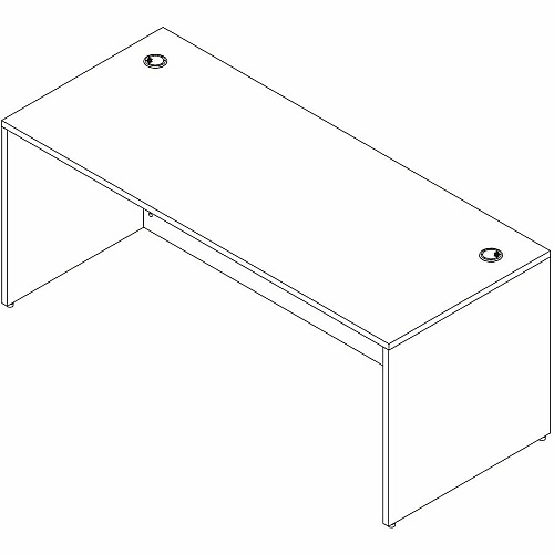 Lorell Essentials Retangular Desk Shell (66302)