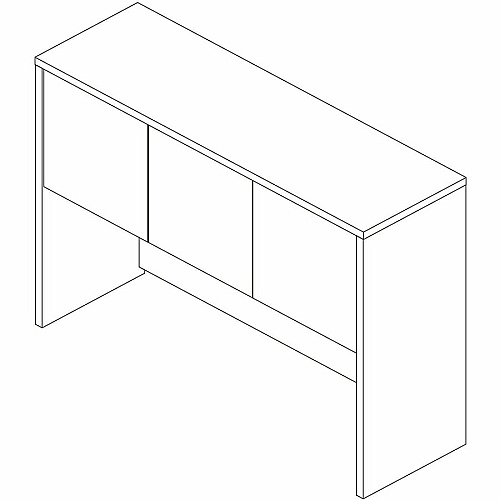 Lorell Essentials 3-Door Stack-On Hutch (66319)