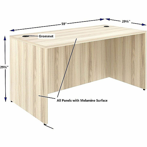 Lorell Essentials Retangular Desk Shell (66304)