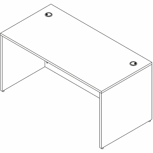 Lorell Essentials Retangular Desk Shell (66304)