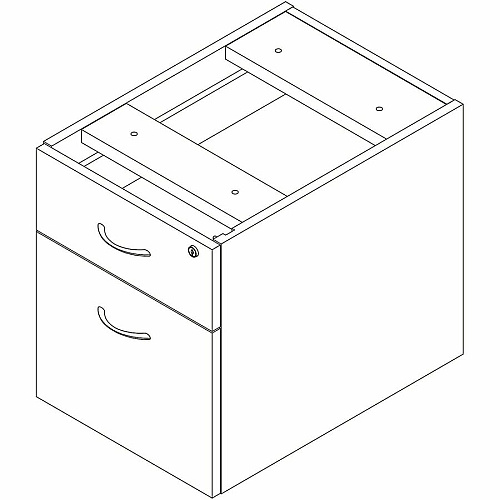 Lorell Essentials Fixed Hanging File Pedestal (66330)