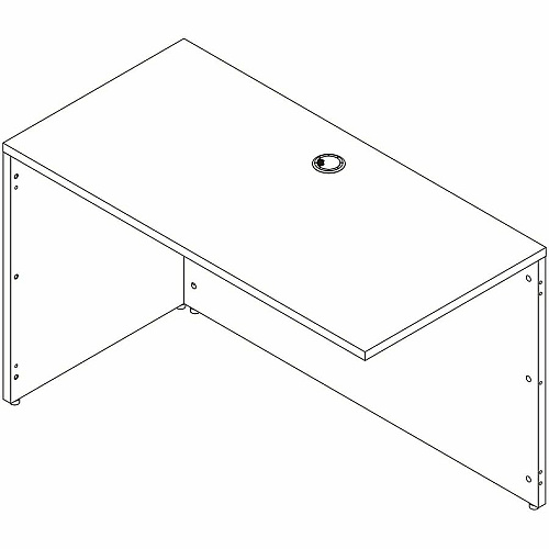 Lorell Essentials Rectangular Return Shell (66320)
