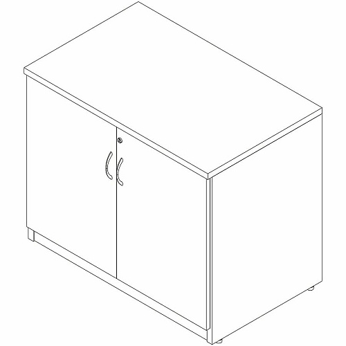 Lorell Essentials 2-Door Storage Cabinet (66333)