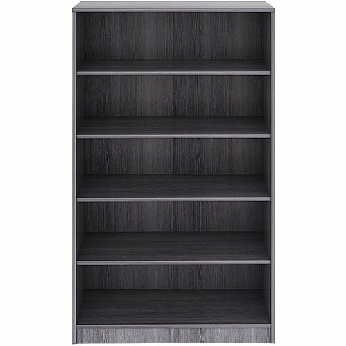 Lorell Weathered Charcoal Laminate Bookcase (69631)