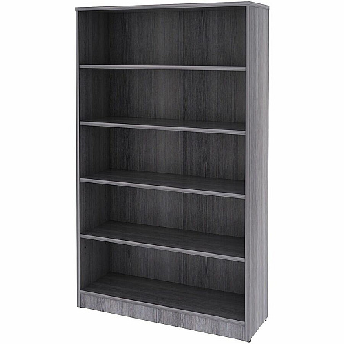 Lorell Weathered Charcoal Laminate Bookcase (69631)