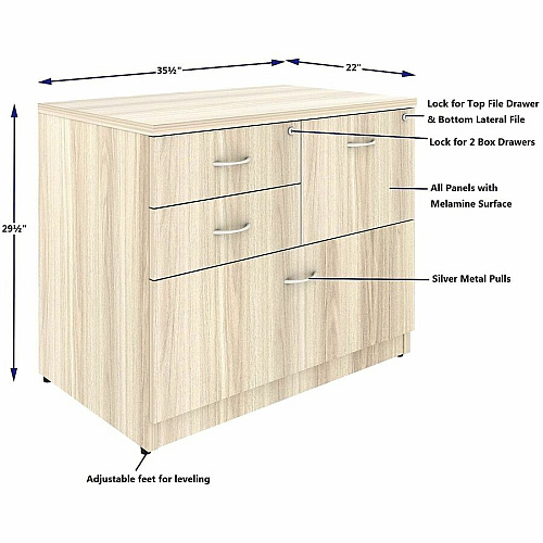 Lorell Essentials Versatile 4-Drawer Lateral File (66337)
