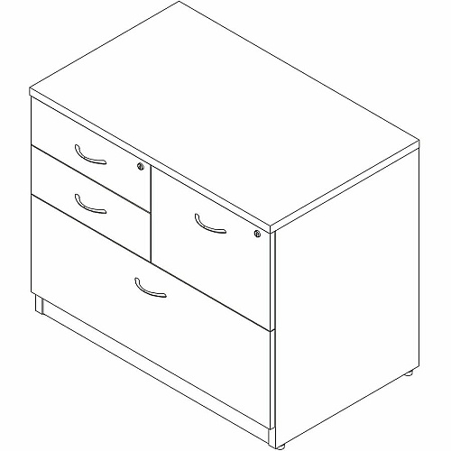 Lorell Essentials Versatile 4-Drawer Lateral File (66337)