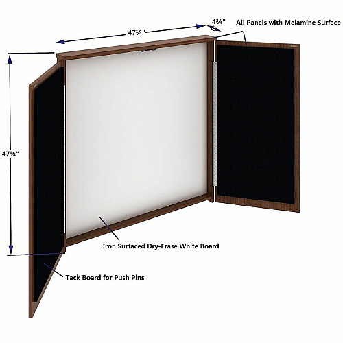 Lorell Dry-Erase Whiteboard Presentation Cabinet (69899)