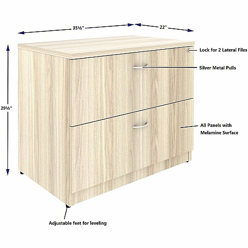 Lorell Essentials 2-Drawer Lateral File (66335)